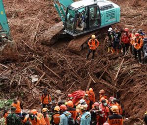 Indonesia landslide kills eight, more than 80 missing