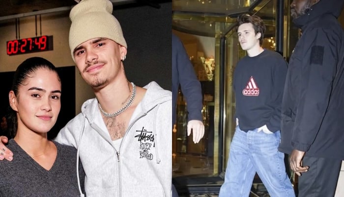 Romeo, Cruz Beckham step out together amid Brooklyn Beckham family feud