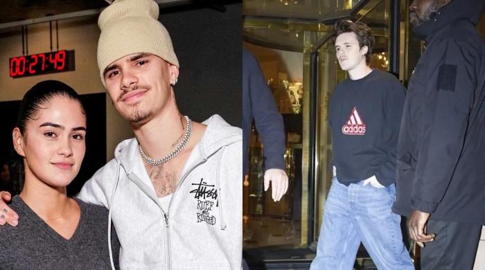 Romeo, Cruz Beckham step out together amid Brooklyn Beckham family feud