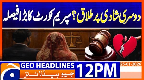 Geo Headlines 12PM | 25 January 2026