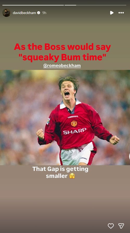 David Beckham bonds with Romeo amid collapse with Brooklyn Beckham