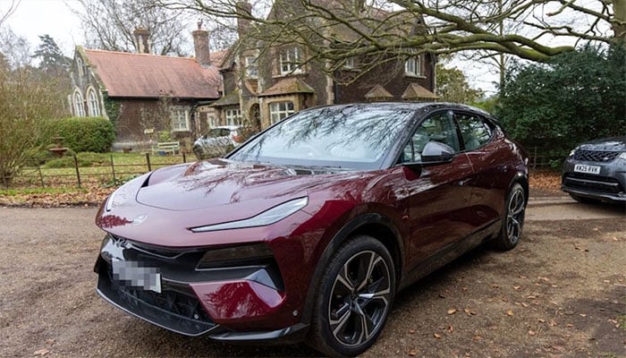 King Charles new Lotus car at church