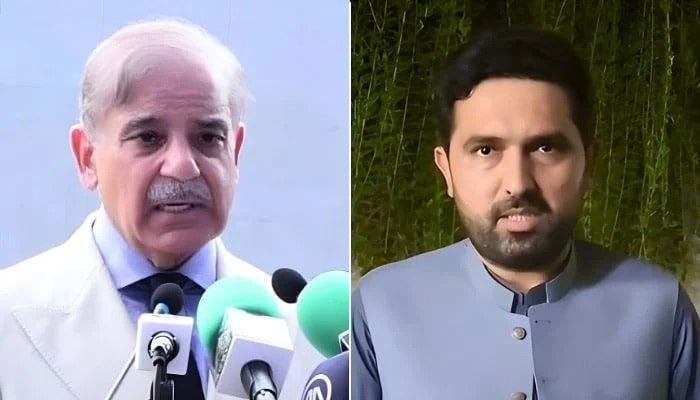 This collage shows undated photos of PM Shehbaz Sharif (left) and KP CM Sohail Afridi. — INP/Facebook/@ImMuhammadSohailAfridi/File