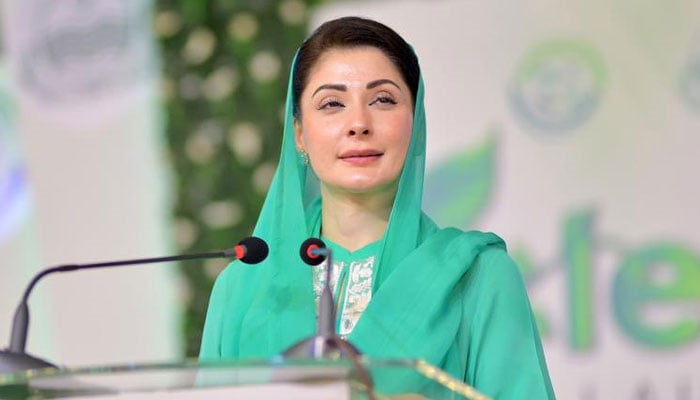 Punjab Chief Minister Maryam Nawaz addresses an event. — Facebook/ Maryam Nawaz/File