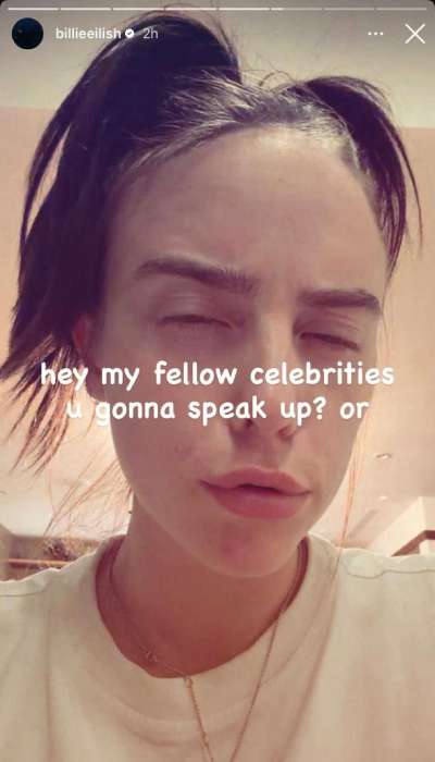 Billie Eilish criticises fellow celebs who remain silent on ICE