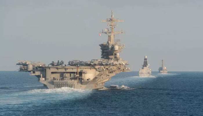 The USS Abraham Lincoln aircraft carrier has now entered waters of the Middle East. — AFP/File