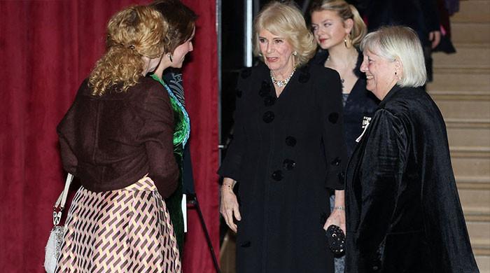 Queen Camilla meets everyone except Shakespeare who has other plans