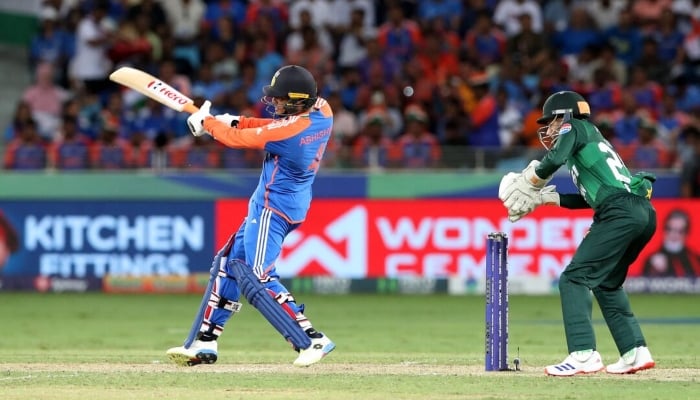 Pakistans Mohammad Haris and Indias Abhishek Sharma in action during the Asia Cup Group Stage clash at the Dubai International Cricket Stadium, Dubai, United Arab Emirates, September 14, 2025. — Reuters