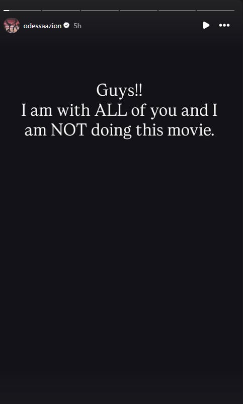 Odessa Azion drops out of ‘Deep Cuts adaptation after casting controversy