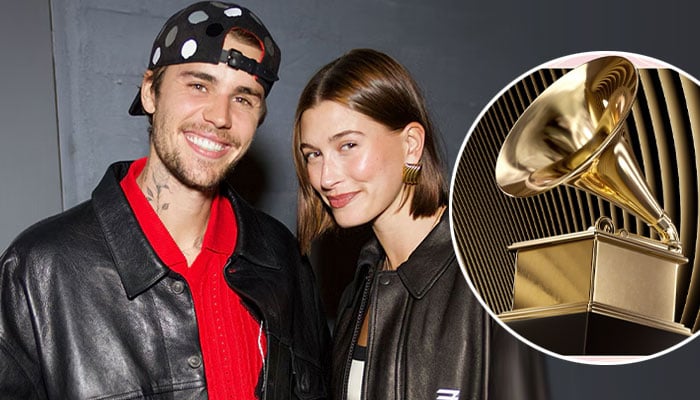 Hailey Bieber reacts to Justin Biebers Grammys return