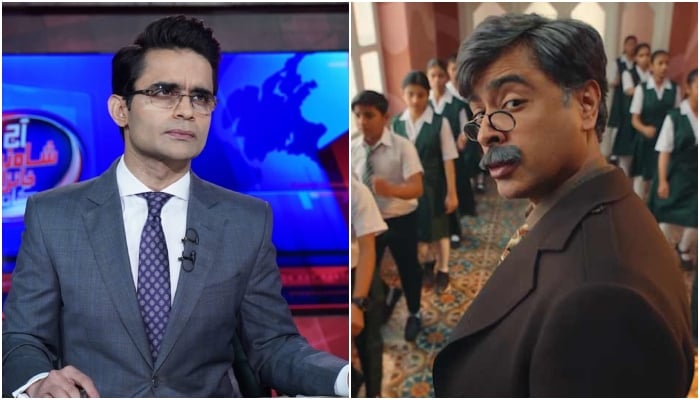 Geo News anchorperson Shahzeb Khanzada (left) and Singer and education activist Shehzad Roy. — Instagram/@officialshehzadroy and @shahzebkhanzadaofficial