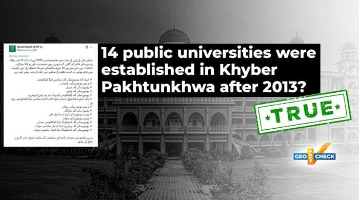 Fact-check: Did PTI govt set up 14 public universities in Khyber Pakhtunkhwa?