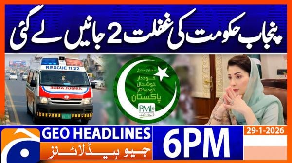 Geo Headlines 6 PM | 29th January 2026