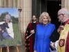 Queen Camilla pauses for Dame Jilly's portrait not ex Andrew