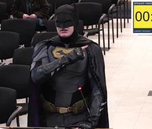 'Batman' confronts city over ICE Super Bowl plan