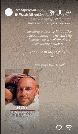 Alana Percivals official Instagram page