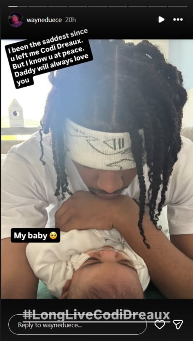 Snoop Doggs son-in-law Wayne Duece mourns babys loss in emotional tribute