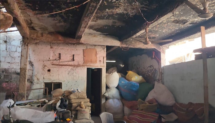 Bolton Market fire station stalled for over 18 months 8 This picture shows the state of disrepair at under-construction fire station at Bolton Market, one of oldest and busiest commercial centres in Karachi. — Reporter