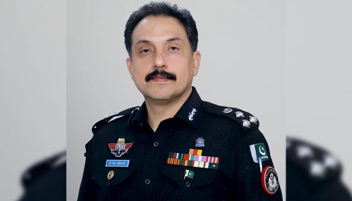 Former Karachi DIG traffic Karachi Syed Pir Muhammad Shah. — Facebook@ SyedPirMuhammadShahPSP/File