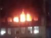 Fire breaks out at Karachi's mobile market
