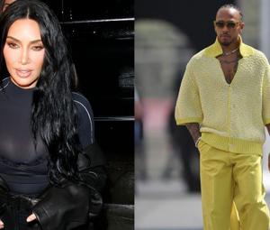 Kim Kardashian crashes hard into F1 champ Lewis Hamilton in Paris