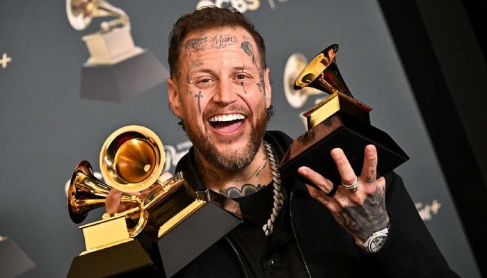 Jelly Roll on weightloss at 2026 Grammys