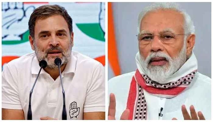 The collage shows Indian National Congress leader Rahul Gandhi (left) and Prime Minister Narendra Modi. — Reuters/AFP/File