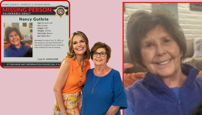 Savannah Guthries mother missing; Sheriff reveals alarming twist