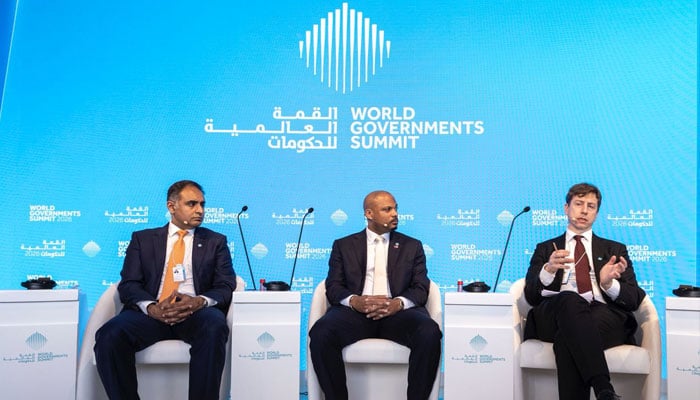 Minister of State for Finance and Railways Bilal Azhar Kayani attends World Governments Summit in Dubai on February 3, 2026. — Reporter