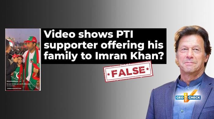 Fact-check: No, PTI supporter did not offer his wife and daughters to Imran Khan. The video is fake