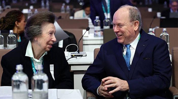 Princess Anne and Prince Albert cross paths at IOC Session