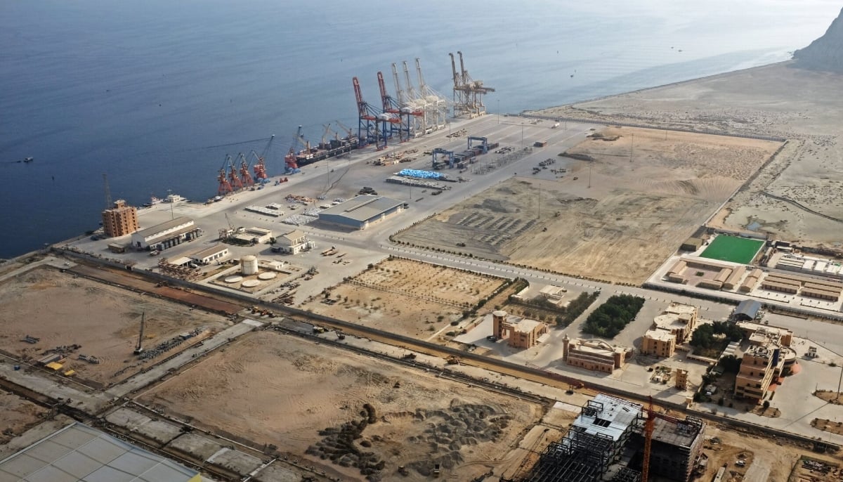 A general view of Gwadar port in Gwadar on October 4, 2017. — Reuters