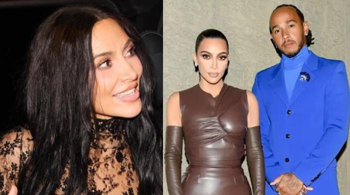 Kim Kardashian glows on third date with F1 champ Lewis Hamilton
