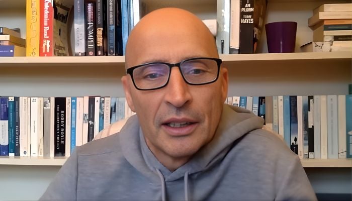 Former England captain Nasser Hussain as seen on Wednesdays edition of Sky Sports Cricket Podcast, February 4, 2026. — Screengrab via Youtube/@skysportscricket