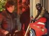 Tom Cruise returns to Hollywood in superbike style