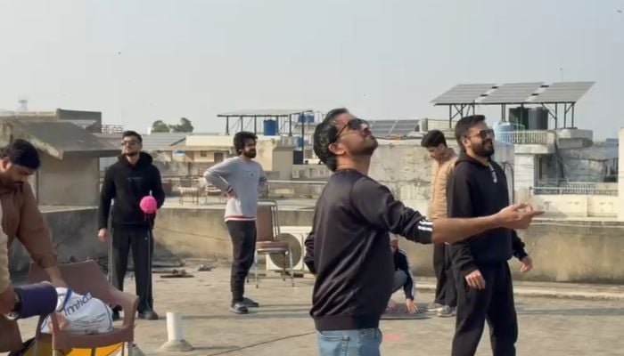 Citizens flying kites as a three-day Basant festival begins in Lahore on February 6, 2026. — Geo News