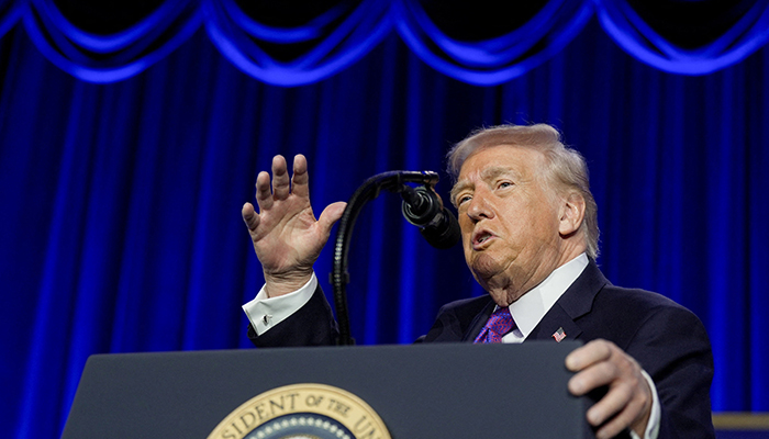 US President Donald Trump speaks during the National Prayer Breakfast in Washington, DC, US, February 5, 2026. — Reuters