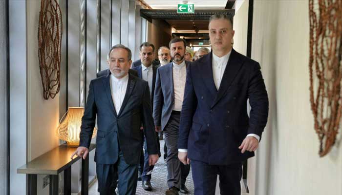 Iranian Foreign Minister Abbas Araghchi and his accompanying delegation depart for the site of the talks in Muscat, Oman, February 6, 2026. — Reuters