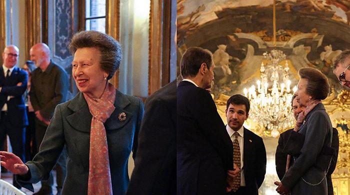 Princess Anne and Sir Tim Laurence clock in for Milan as Olympics loom