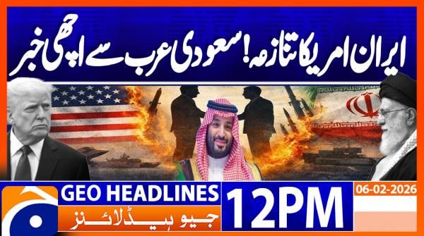 Geo Headlines 12PM | 6 February  2026