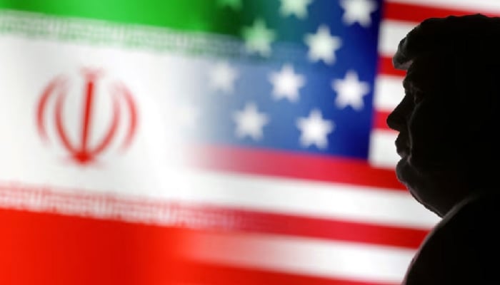 A 3D-printed miniature model of Donald Trump and the US and Iran flags are seen in this illustration taken January 15, 2025.— Reuters