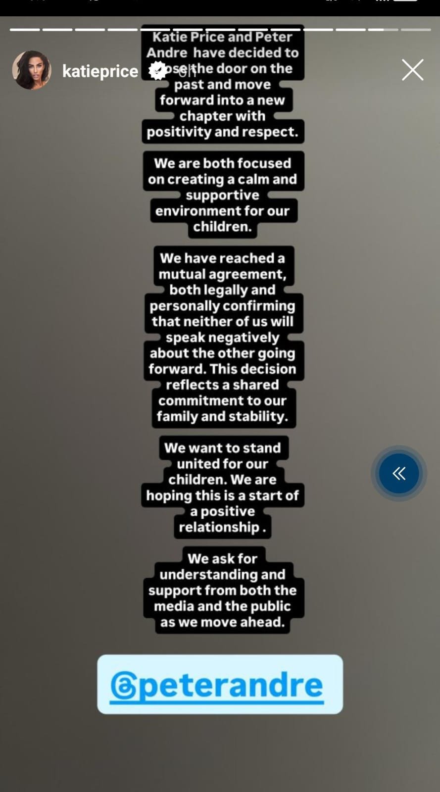 Katie Prices official Instagram account