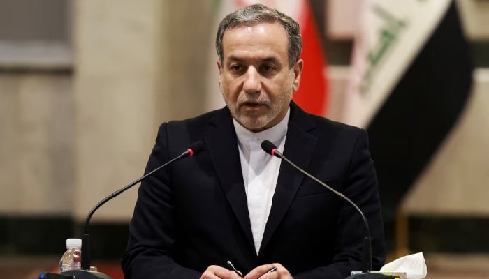 Irans Foreign Minister Abbas Araqchi speaks as he meets with his Iraqi counterpart Fuad Hussein, in Baghdad, Iraq October 13, 2024. — Reuters