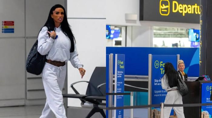 Katie Price flies business class ahead of Dubai honeymoon