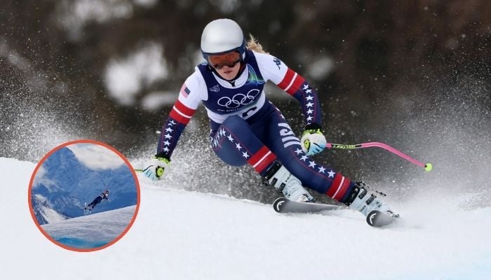 Lindsey Vonn airlifted in red bag after shocking crash in Olympic downhill