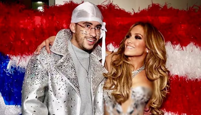 Jennifer Lopez cheers on Bad Bunny hours before Super Bowl performance
