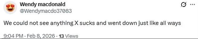 Elon Musks X crashes nationwide during Bad Bunnys Super Bowl halftime show