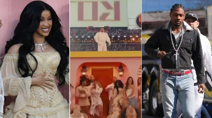 Cardi B joins Bad Bunny's halftime show amid drama with Stefon Diggs' team