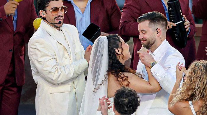 Couple marries on-air during Bad Bunny's Super Bowl performance