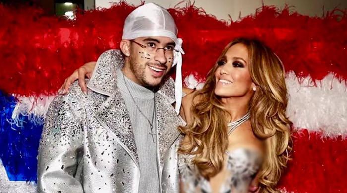 Jennifer Lopez cheers on Bad Bunny hours before Super Bowl performance